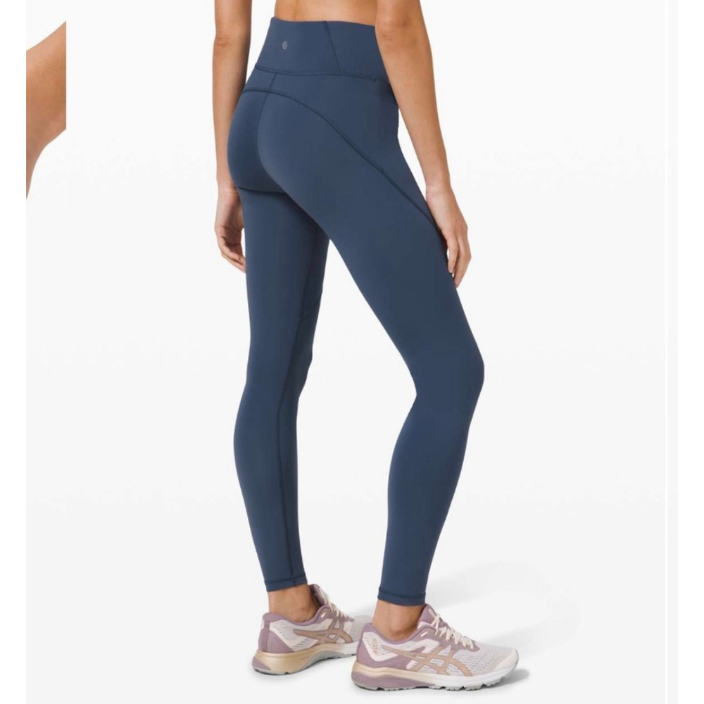 Lululemon Fine Force High Rise Tight 28" Size 4 Iron Blue - Picture 2 of 9